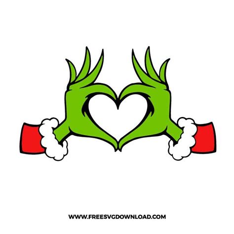 Grinch Heart SVG & PNG free cut files | Grinch heart, Grinch christmas ...