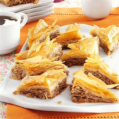 Baklava with Honey Syrup Recipe | Taste of Home