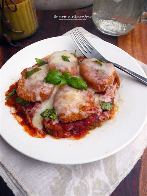 Easy Eggplant Chicken Parmesan | Sumptuous Spoonfuls