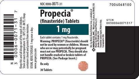 Propecia - FDA prescribing information, side effects and uses