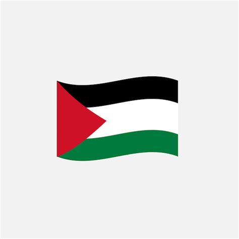 Premium Vector | Palestine flag icon vector