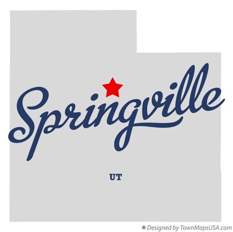 Map of Springville, UT, Utah