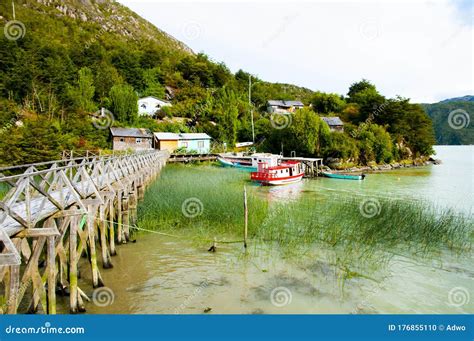 Caleta Tortel, Wooden Walkways, Carretera Austral, Chile Stock Photo | CartoonDealer.com #265191522