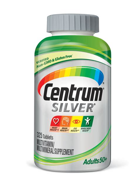 Centrum Silver Multivitamin for Adults 50 Plus, Multivitamin/Multimineral Supplement with ...