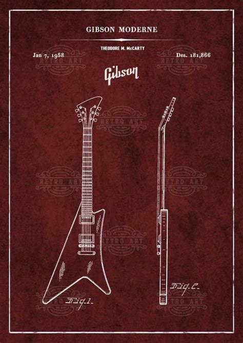 Gibson Moderne - Retro Art