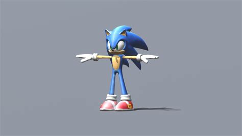 Sonic 2006 - Sonic - 3D model by Hellenization sonic (@Hellenization ...