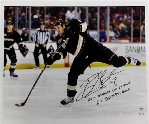 Ryan Getzlaf Signed "Stanley Cup Champ 2x Olympic Gold" 16x20 Canvas ...