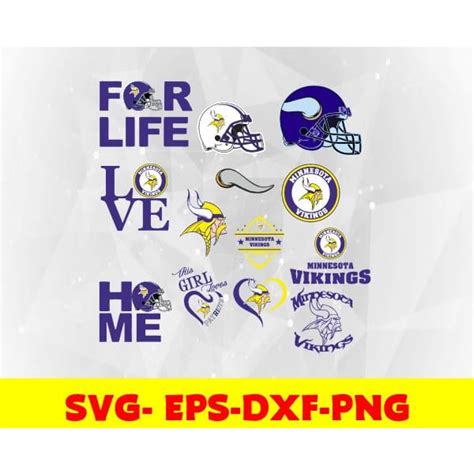 MINNESOTA VIKINGS logo, bundle logo, svg, png, eps, dxf - Inspire Uplift