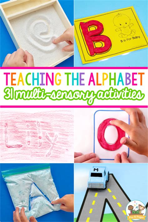 Teaching the alphabet 31 multi sensory activities – Artofit