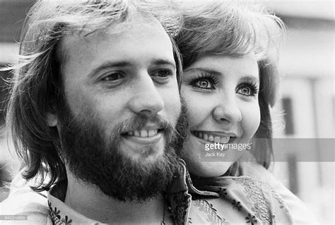 Scottish singer Lulu with her husband, singer Maurice Gibb of the Bee ...