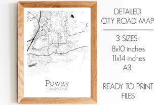 Poway California City Map Graphic by SVGExpress · Creative Fabrica