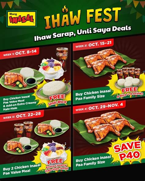 Mang Inasal’s Ihaw Fest promises exciting deals this October - The Red ...