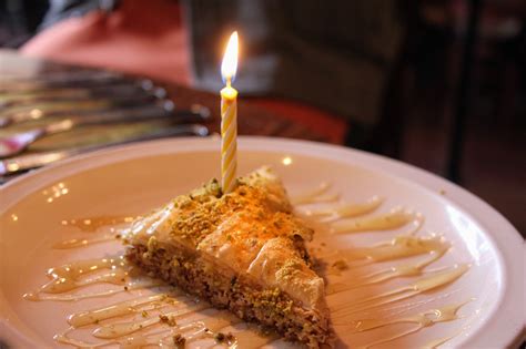 Free stock photo of baklava, birthday, candle