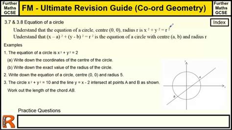 Equation Of A Circle Geometry