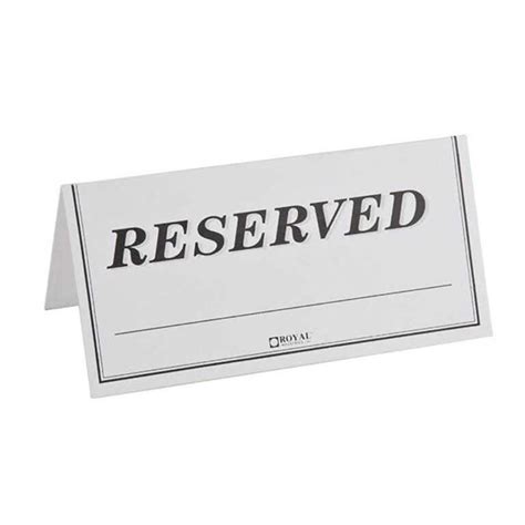 006 Free Printable Reserved Table Signs Template Tent Best intended for Reserved Cards For ...