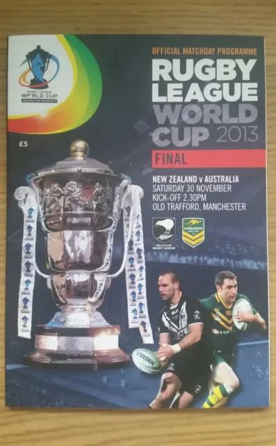 NEW ZEALAND V Australia Rugby League World Cup Final 2013. £4.99 ...