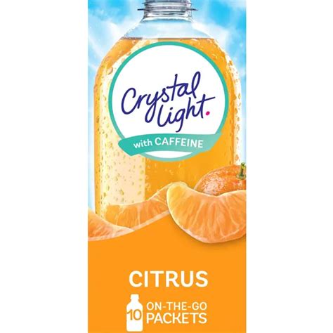 CRYSTAL LIGHT SUGAR-FREE Energy Citrus On-The-Go Powdered Drink Mix 10 ...