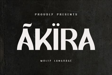 Akira Font - Fonts Hut