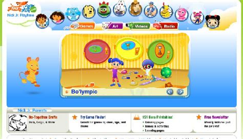 The Nick Jr 2006 Playtime Remastered Website by YAILI0108 on DeviantArt