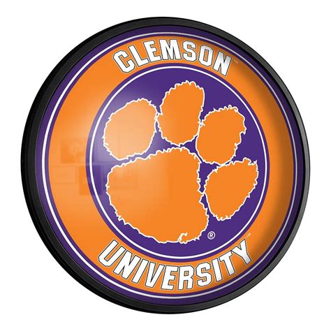 Clemson Tigers: Original Oval Rotating Lighted Wall Sign - The Fan-Brand