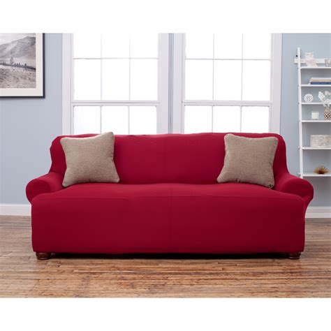 Home Fashion Design Lucia Corduroy T-Cushion Sofa Slipcover & Reviews | Wayfair