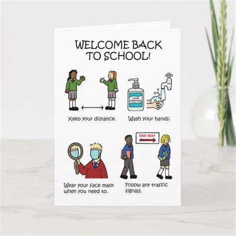 Covid 19 Welcome Back to School. Card | Zazzle