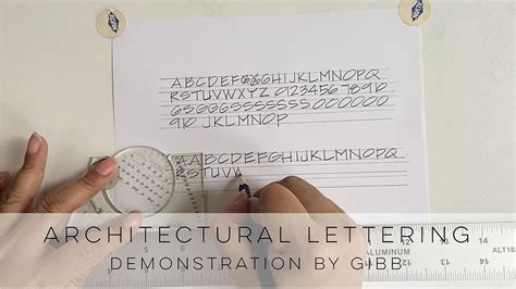 How to write in the architectural lettering style - YouTube