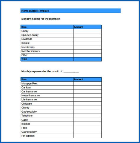 √ Income And Expenditure Template Excel Free