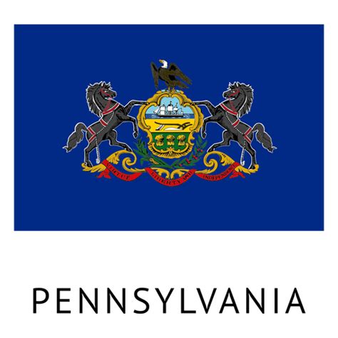 Pennsylvania state flag - Transparent PNG & SVG vector file