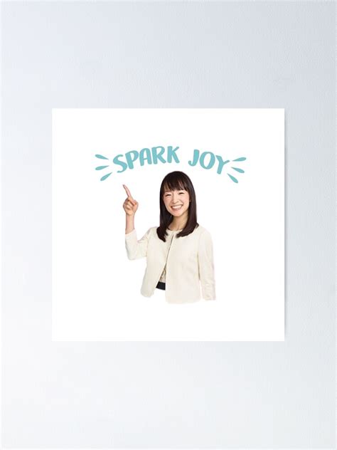 "marie kondo spark joy" Poster by L-Scott | Redbubble