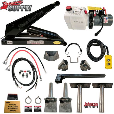 8 Ton (16,000 lb) Dump Trailer Hydraulic Scissor Hoist Kit | PH516