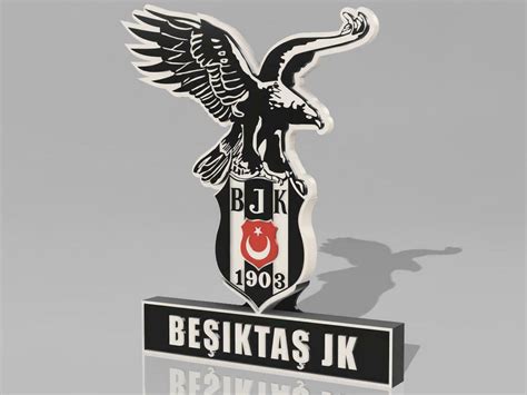 Free 3D file Besiktas Istanbul - LOGO / SIGN WITH HOLDERS 👾 ・3D print object to download・Cults