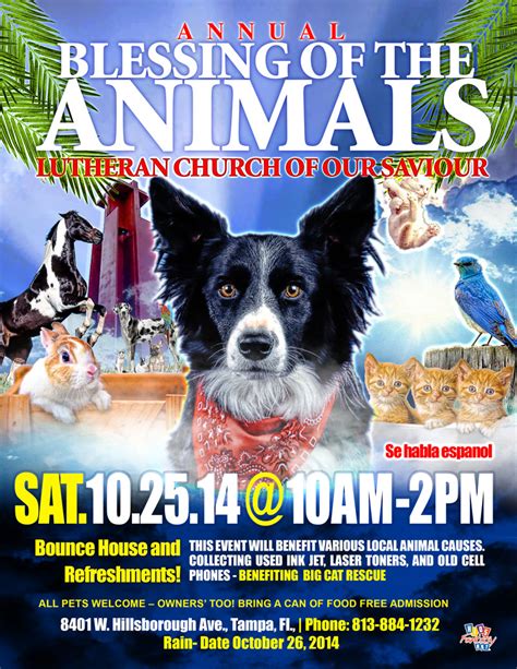 Annual Blessing Of The Animals At Lutheran Church Of Our Saviour - ABC Animal Based Charities ...