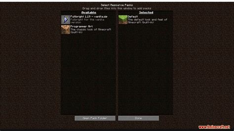 Fullbright Vanilla Resource Pack - 1Minecraft