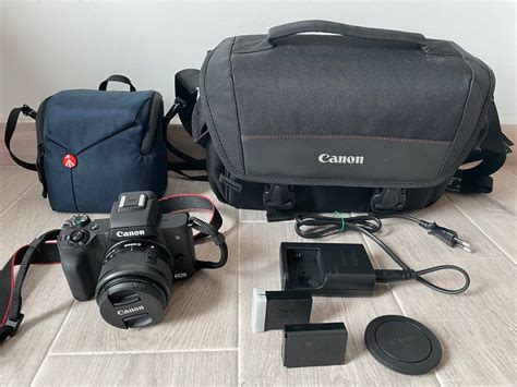 EOS M50 CANON (with free camera bag & extra battery) , Photography, Cameras on Carousell