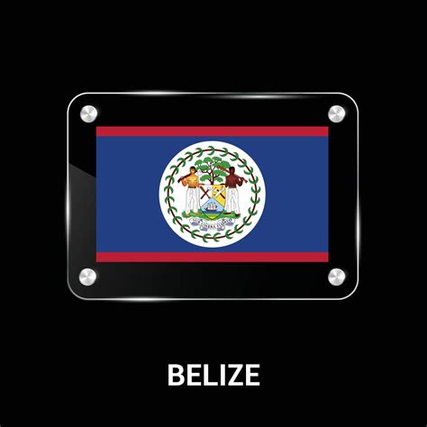 Belize flag design vector 14179007 Vector Art at Vecteezy