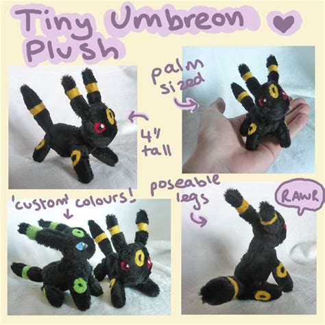 Tiny Umbreon plush by scilk on DeviantArt