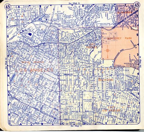 Thomas Guide Southern California Arterial Map - Printable Maps