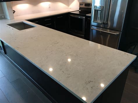 Bianco Drift Caesarstone Kitchen Countertops, Fabricated & installed by ...