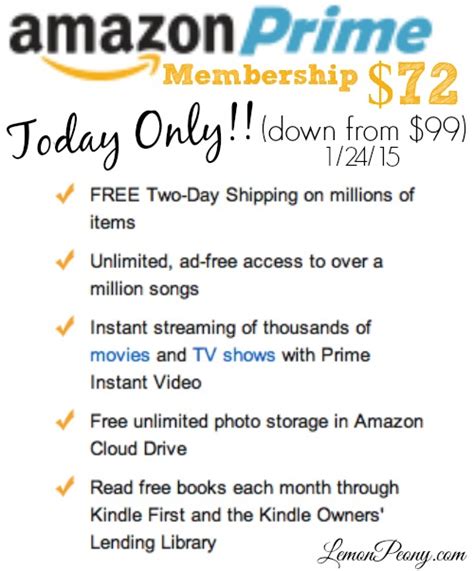 Amazon Prime Membership on SALE (Today Only)!