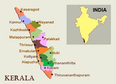 Kerala Backwaters Map