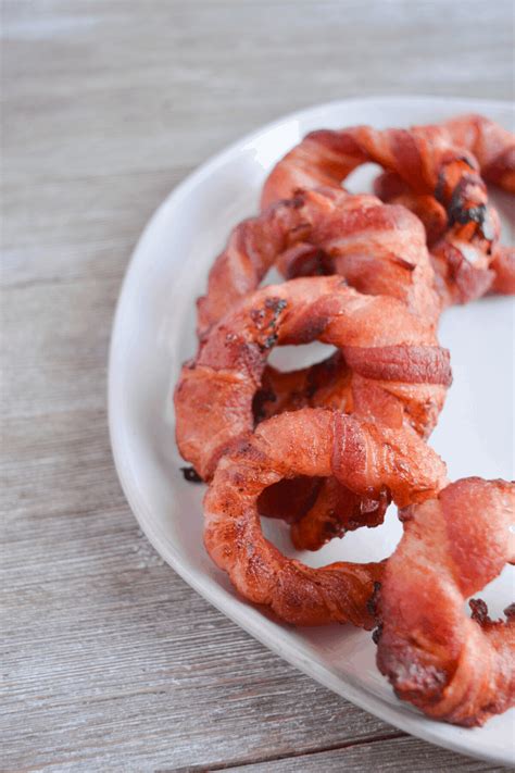 Air Fryer Bacon Wrapped Onion Rings - For Frying Out Loud