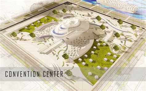 convention center on Behance