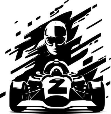 Race Car Black And White Vector Art, Icons, and Graphics for Free Download