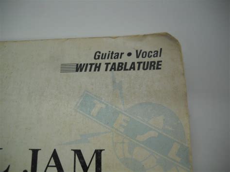 Tesla Five Man Acoustical Jam Original Sheet Music for Guitar - Etsy