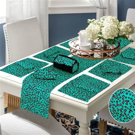 15 Pcs Quilted Table Runner Set Malva Green - Hutch.pk Online Fashion Store in Pakistan