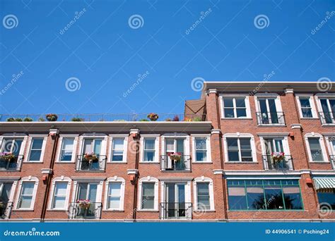 Red brick building facade stock image. Image of facade - 44906541