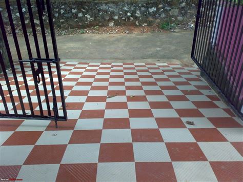 Car Porch Tiles Design Pattern In Kerala - Tile Design Ideas