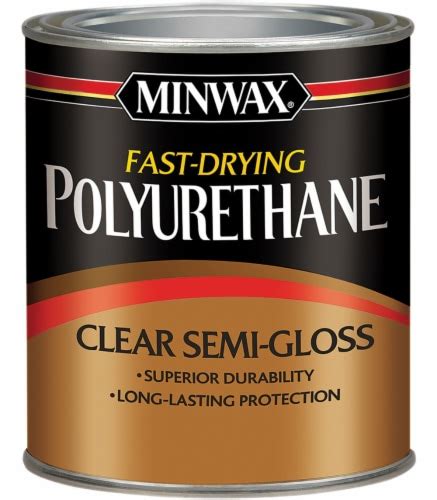 Minwax Polyurethane Semi-Gloss - Clear, 8 fl oz - Kroger