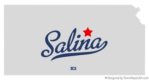 Map of Salina, KS, Kansas